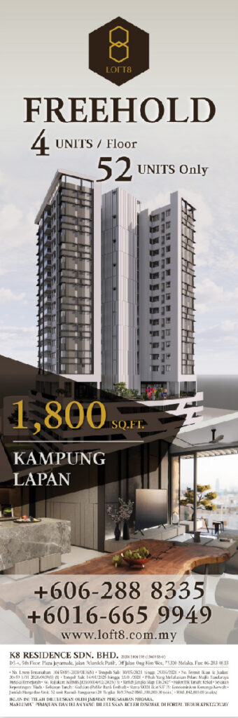 Lot 8 street bunting design in Kampung Lapan