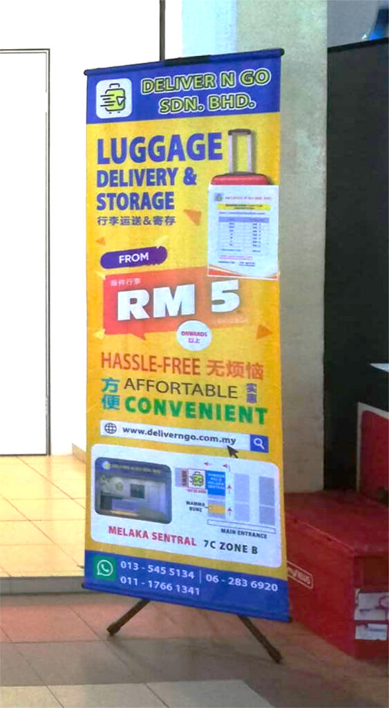 Promotional bunting design for DeliverNGo service