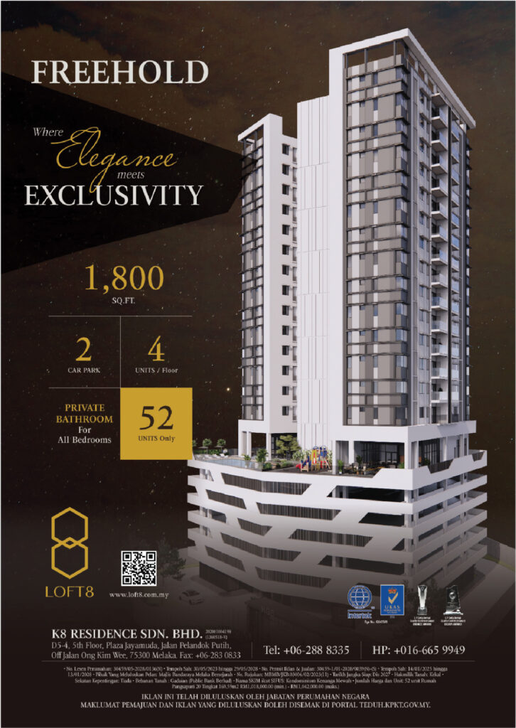 Modern luxury apartment building of Loft 8 Melaka