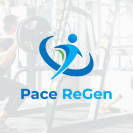 Pace ReGen health and recovery logo design