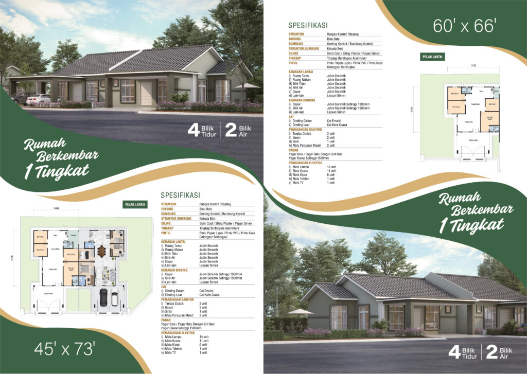 Taman Ayer Barok Mutiara brochure cover design