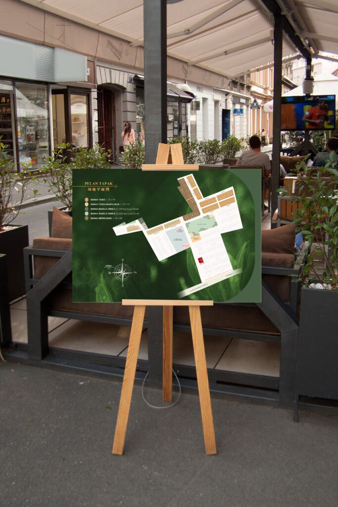 Master layout plan for Taman Nusa Impian housing development showing terrace houses, bungalows, and semi-detached units.