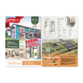 Freehold 2-storey terrace houses at Taman Nusa Impian flyer.